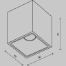 Потолочный светильник MAYTONI ALFA LED C065CL-8W3K-SQ-WB