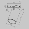 Трековый светильник MAYTONI FOCUS LED LEVITY TR187-1-9W3K-M-B